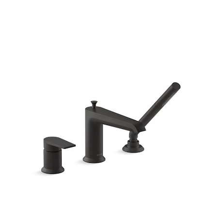 Kohler Hint Single-Handle Deck-Mount Bath Faucet With Handshower 97070-4-BL